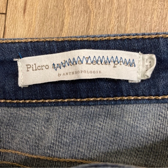 Pilcro and the Letterpress Womens Mid Rise Skinny Jeans Size 25 Medium Wash - Picture 9 of 15